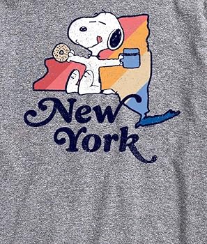 Peanuts - New York Snoopy - Men's Short Sleeve Graphic T